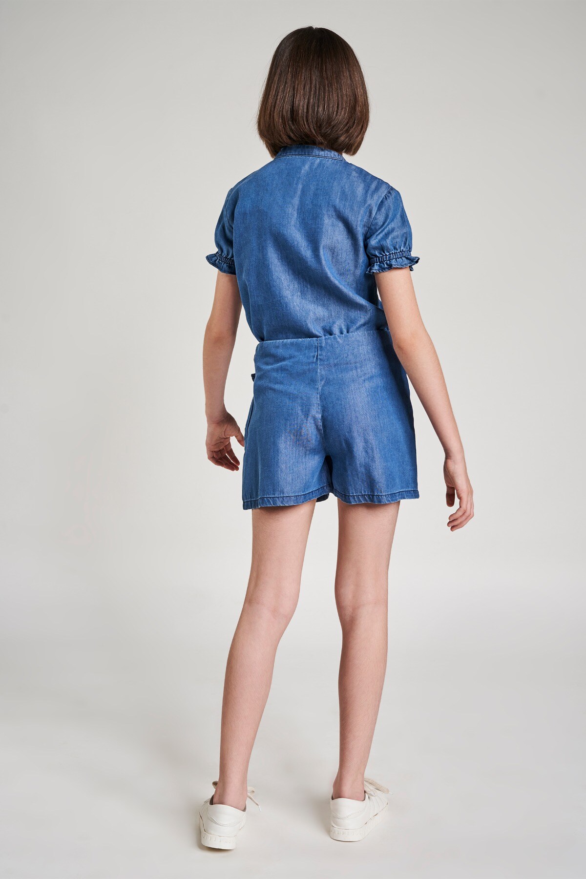 4 - Indigo Blue Solid Shirters Co-Ordinate  Set, image 4