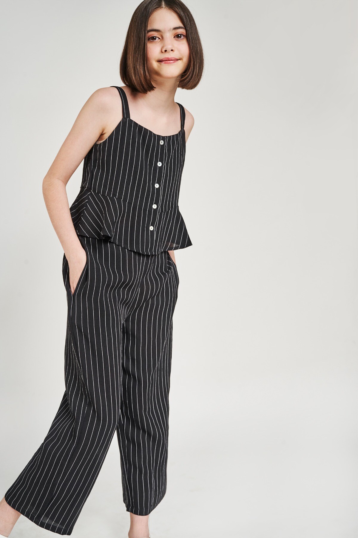 7 - Black Striped Printed Shirters Co-Ordinate  Set, image 7