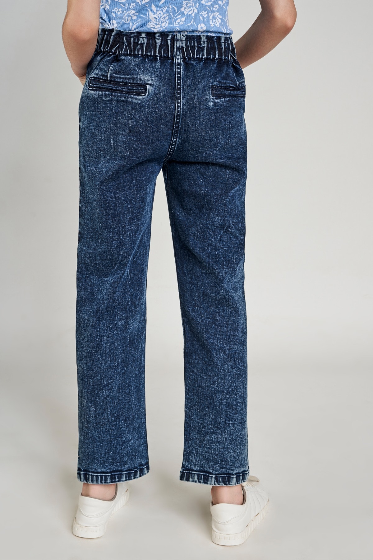 4 - Dark Blue Self Design  Bottom, image 4