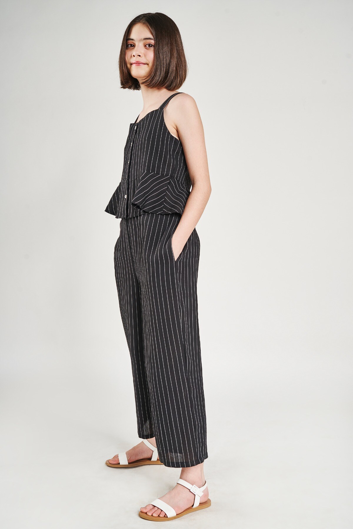 3 - Black Striped Printed Shirters Co-Ordinate  Set, image 3